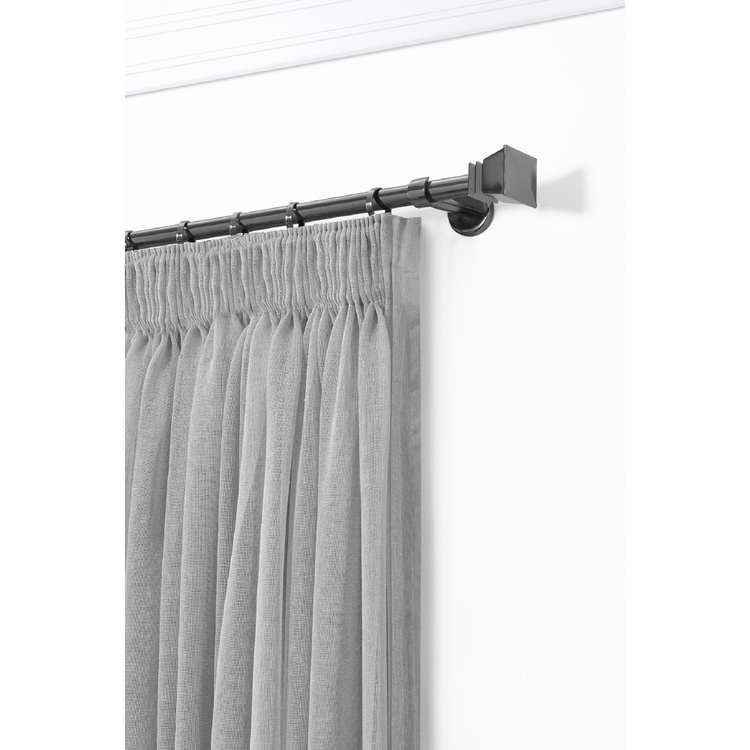 Caprice 19/22mm Stamford Accent Expandable Curtain Rod Set Gunmetal