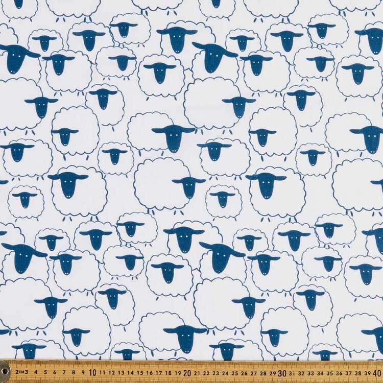 Lambs Go 120 cm Multipurpose Cotton Fabric