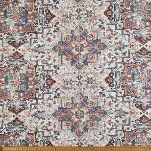 Tabriz Tapestry Fabric Red & Navy 140 cm