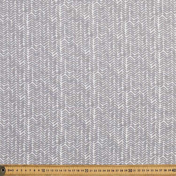 Herringbone 150 cm Weatherproof Canvas Fabric Cement 150 cm