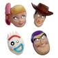Amscan Toy Story 4 Paper Masks 8 Pack Multicoloured