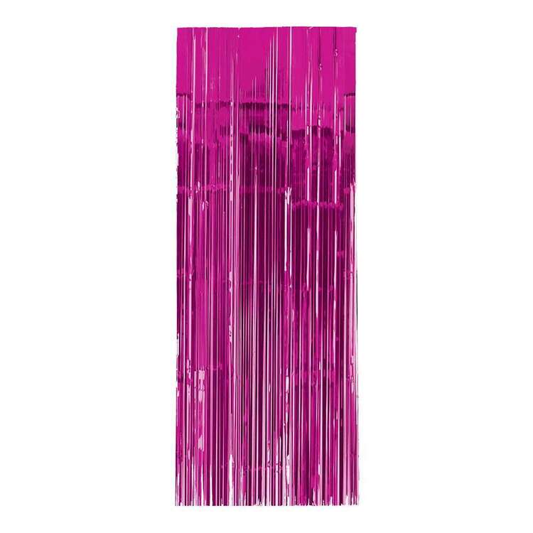 Amscan Metallic Curtain Bright Pink