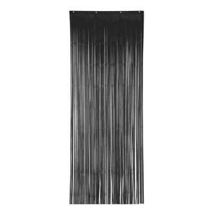Amscan Metallic Curtain Jet Black
