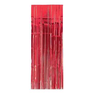 Amscan Metallic Curtain Red