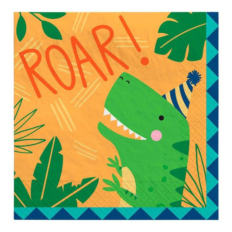 Dino-Mite Party Lunch Napkins 16 Pack