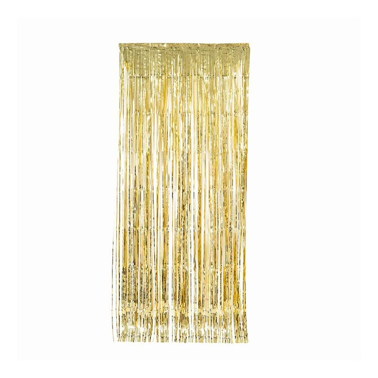 Five Star Metallic Curtain Metallic Gold