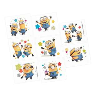Amscan Despicable Me 3 Tattoo Favours Multicoloured