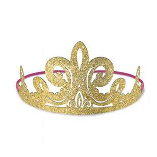 Amscan Disney Princess Once Upon A Time Glitter Paper Tiaras 8 Pack Multicoloured