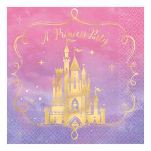 Amscan Disney Princess Once Upon A Time Lunch Napkins 16 Pack Multicoloured