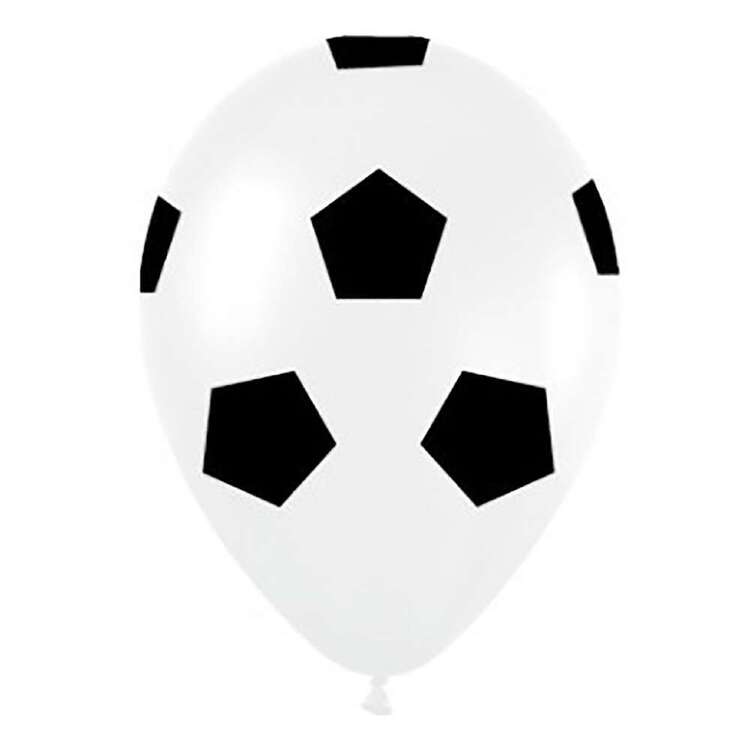 Amscan Soccer Ball Printed Balloons 12 Pack Multicoloured 30 cm
