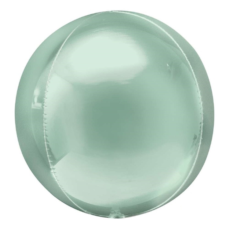 Anagram Foil Orbz Balloon Mint Green 40 cm