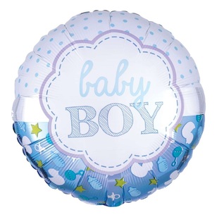 Anagram Baby Boy Foil Balloon  Multicoloured