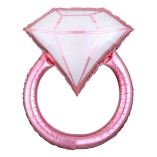Anagram Blush Wedding Ring SuperShape Balloon Multicoloured