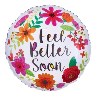 Anagram Feel Better Soon Foil Balloon Multicoloured