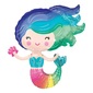 Anagram Mermaid SuperShape Balloon Multicoloured