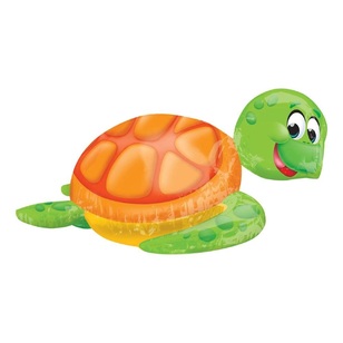 Anagram Silly Sea Turtle Foil Balloon Multicoloured