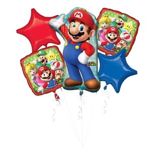 Anagram Super Mario Bros Balloon Bouquet