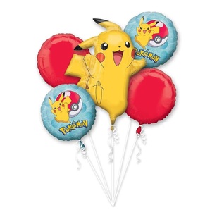 Anagram Pokemon Balloon Bouquet Multicoloured