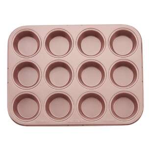 Wiltshire 12 Cup Muffin Pan Rose Gold 12 Cup