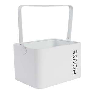 Living Space House Keeper Caddy White 25.5 x 20 x 16 cm