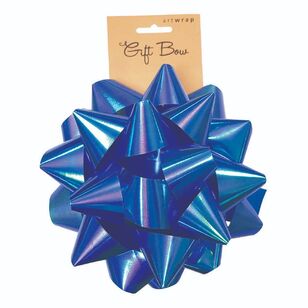 Artwrap Large Iridescent Star Paper Bow Iridescent Blue