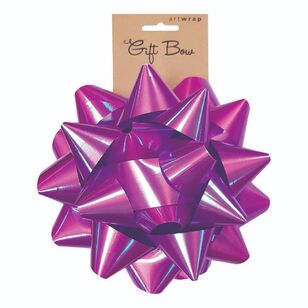 Artwrap Large Iridescent Star Paper Bow Iridescent Pink