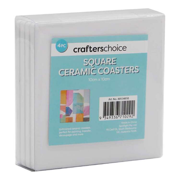 Crafters Choice 4 Packs Square Ceramic Coaster