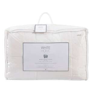 White Home New Zealand Wool Duvet Inner Pack White