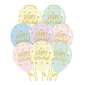Anagram Happy Birthday Sunshine Matte Balloons 12 Pack Pastel 30 cm