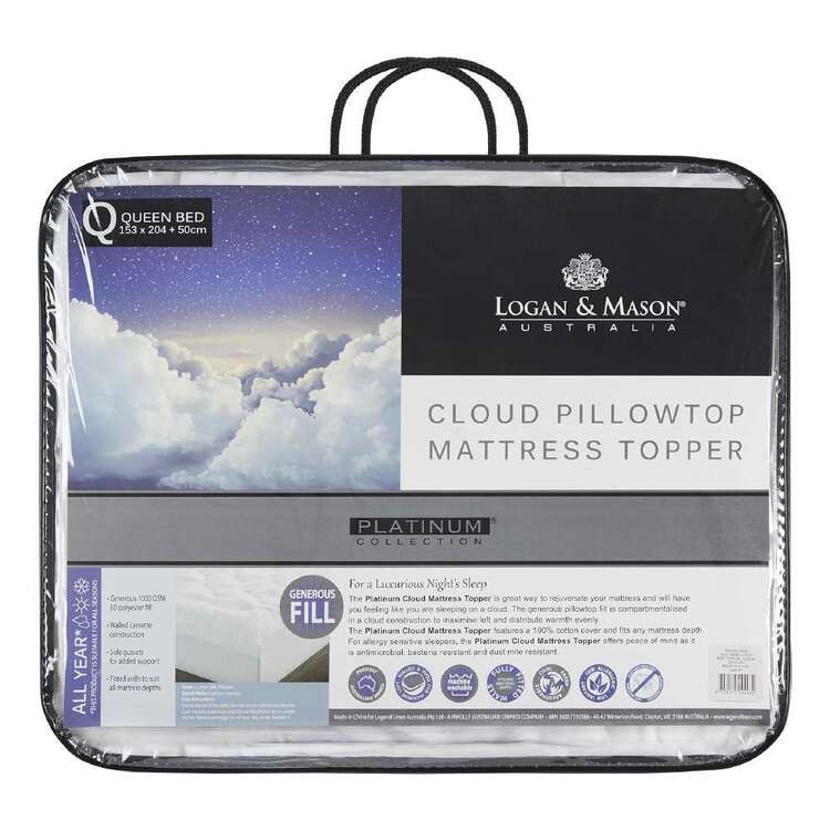 Logan & Mason Cloud Pillowtop Mattress Topper