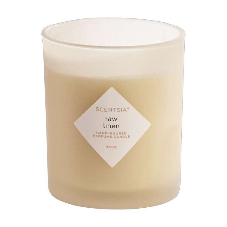 Scentsia Raw Linen Scented 300g Candle With Cork Lid Raw Linen 300 g