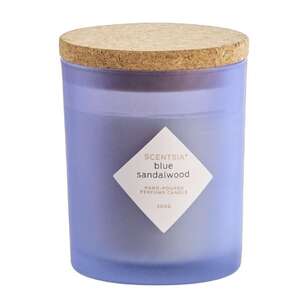 Scentsia Blue Sandalwood Scented 300g Candle With Cork Lid Sandalwood 300 g