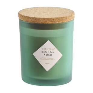 Scentsia Green Tea & Pear Candle With Cork Lid Green Tea & Pear 300 g