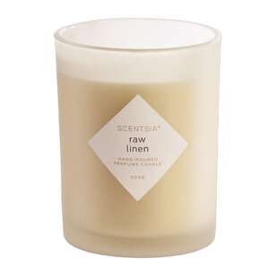 Scentsia Raw Linen Scented 500g Candle With Cork Lid Raw Linen 500 g