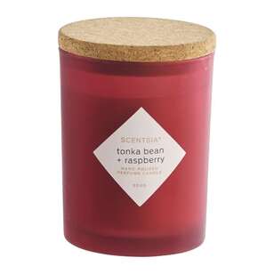 Scentsia Tonka Bean & Raspberry Scented 500g Candle With Cork Lid Tonka Bean & Raspberry 500 g