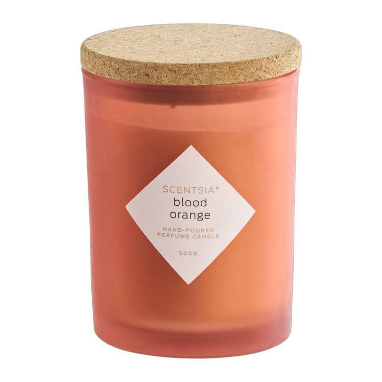 Scentsia Blood Orange Scented 500g Candle With Cork Lid