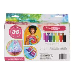 American Crafts Tie Dye 12 Colours Kit  Brights