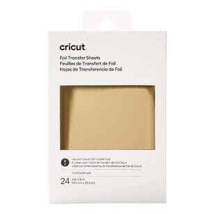 Cricut Foil Transfer Sheets Gold 4 x 6 in