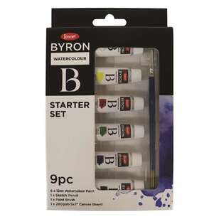 Jasart Byron Watercolour Starter Set 9 Pack Multicoloured