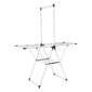 Living Space Foldable Airer With Hanging Rack White