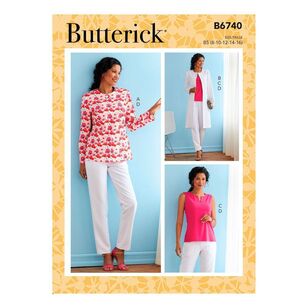 Butterick Sewing Pattern B6740 Misses' Jacket, Coat, Top & Pants