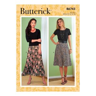 Butterick Sewing Pattern B6743 Misses'/Misses' Petite Gored Skirts
