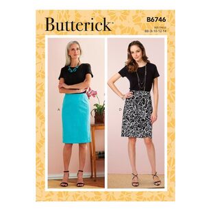 Butterick Sewing Pattern B6746 Misses' Straight Skirts and Belt