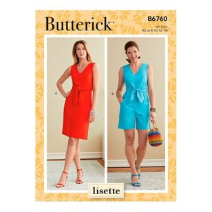 Butterick Sewing Pattern B6760 Misses' Dress & Romper