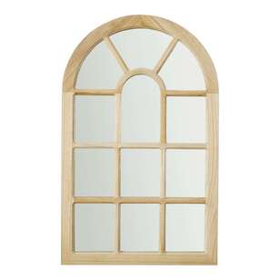 Living Space Wood Arch Mirror Natural 50 x 80 cm