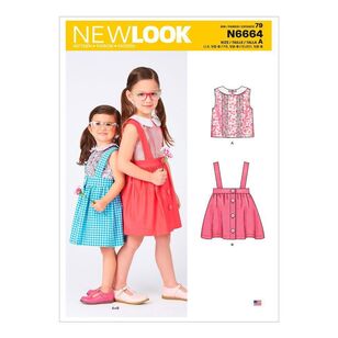 New Look Sewing Pattern N6664 Toddlers' & Children's Skirt & Top 10 - 22
