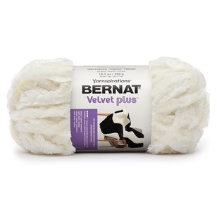 Bernat Velvet Plus 300 g Yarn 56001 Cream 300 g