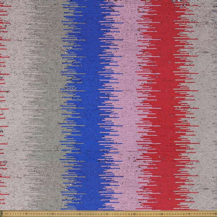Stripe Patterned 130 cm Fantasy Sequin Fabric
