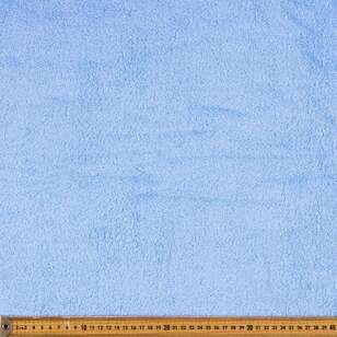Plain 112 cm Cotton Terry Towelling Fabric Blue 112 cm