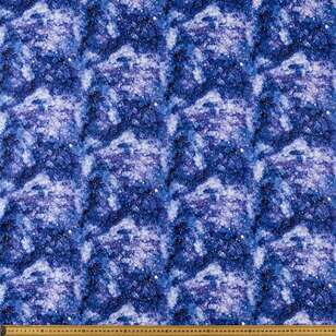 Celestial Stars #5 Cotton Fabric Purple 112 cm